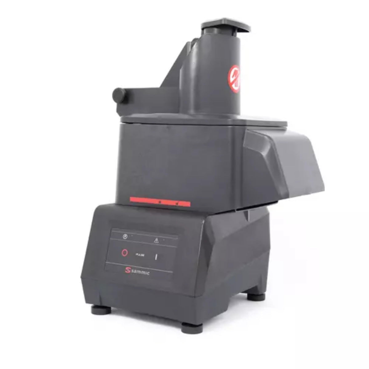 Sammic CA-21 2D (1050954) Commercial Food Processor, Countertop Vegetable Prep Machine, Continuous Feed, 770 lbs/hr, 1800 RPM Fixed Speed, Includes 4 mm Slicing and 2 mm Shredding Discs, 120 V