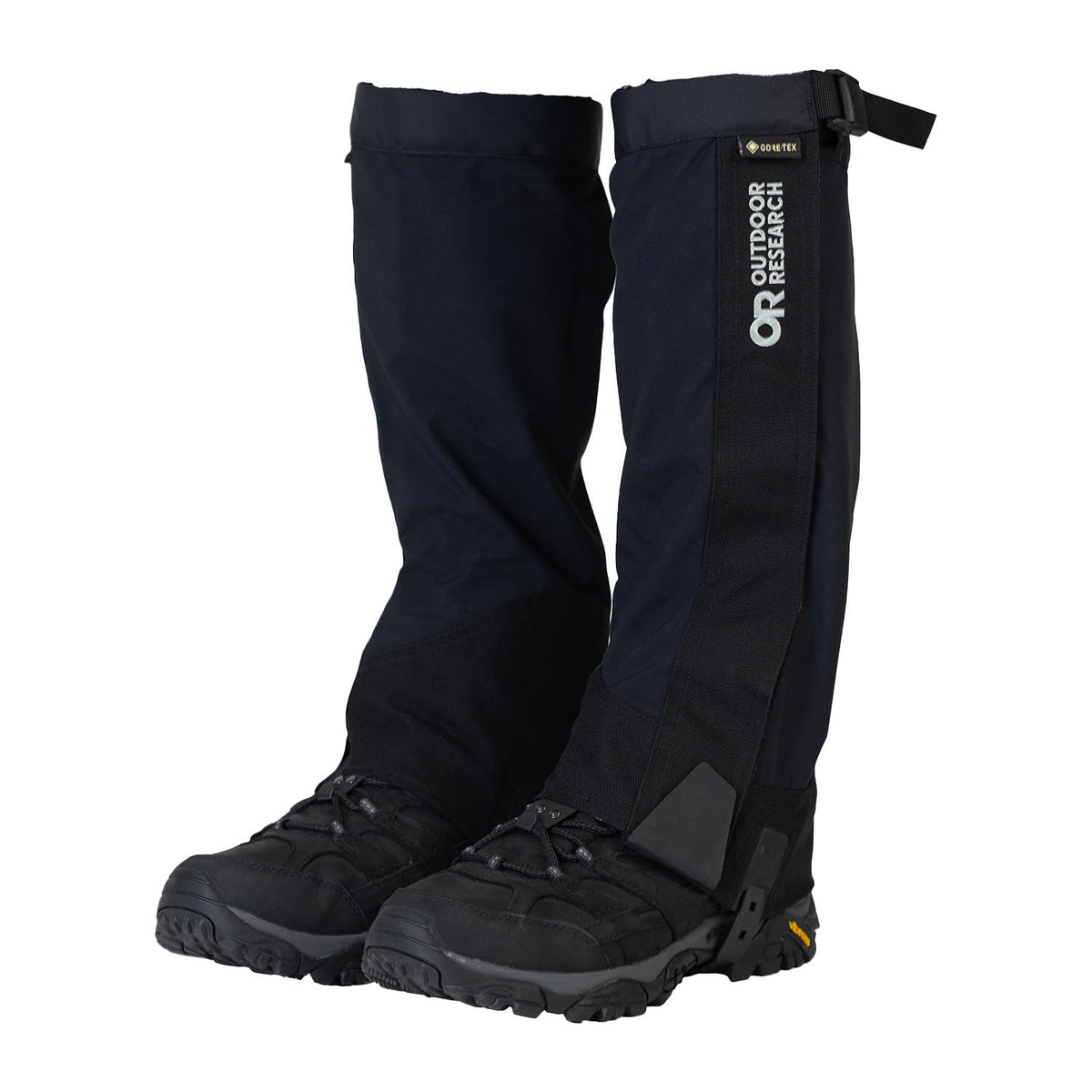 Outdoor Research Men’s Crocodile Gore-TEX Gaiters – Breathable Leg Protection, Black, XX-Large