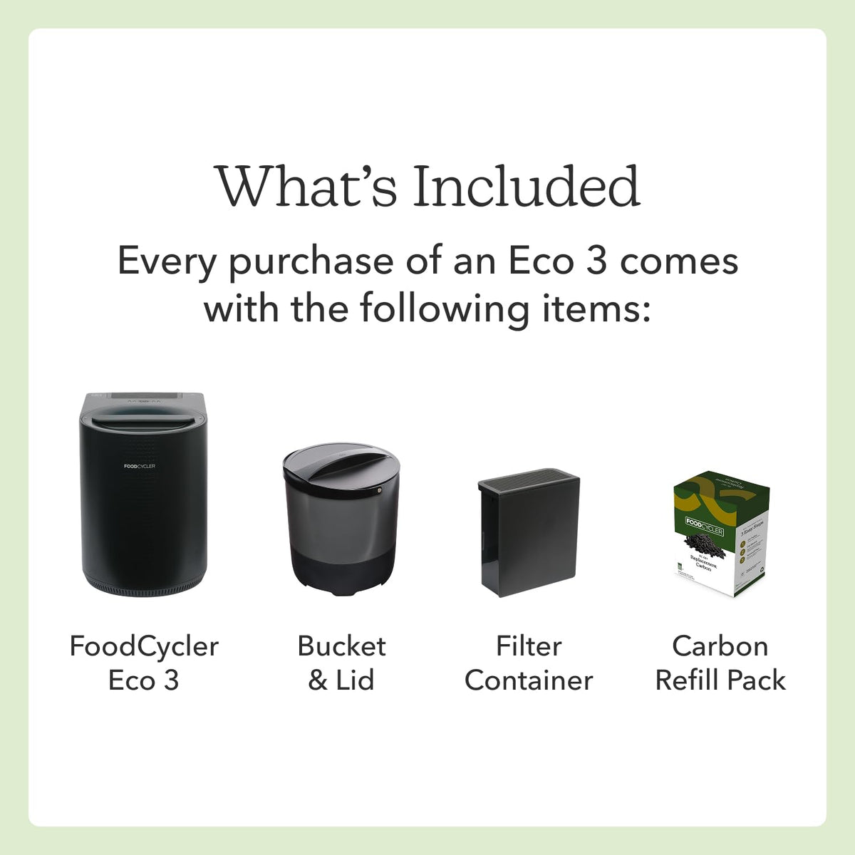 Food Cycler Eco 3 Compact Kitchen Food Recycler | Indoor Composter Bin Alternative | Electric Countertop Food Waste Disposer with Odorless 3.5L Indoor Food Waste Bin for Easy Waste Management | Grey