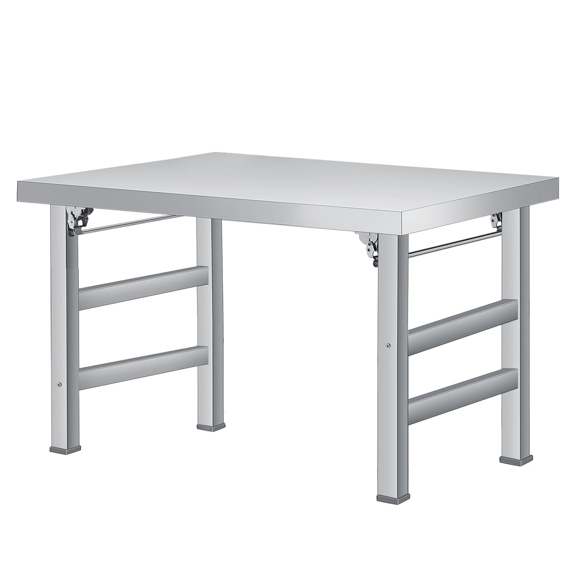 GAOMON 36" Folding Stainless Steel Table, 520 LBS Single Tier Commercial Worktable Workstation for Prep & Work, NSF Stainless Steel Kitchen Island for Home Kitchen Restaurant Garage Warehouse