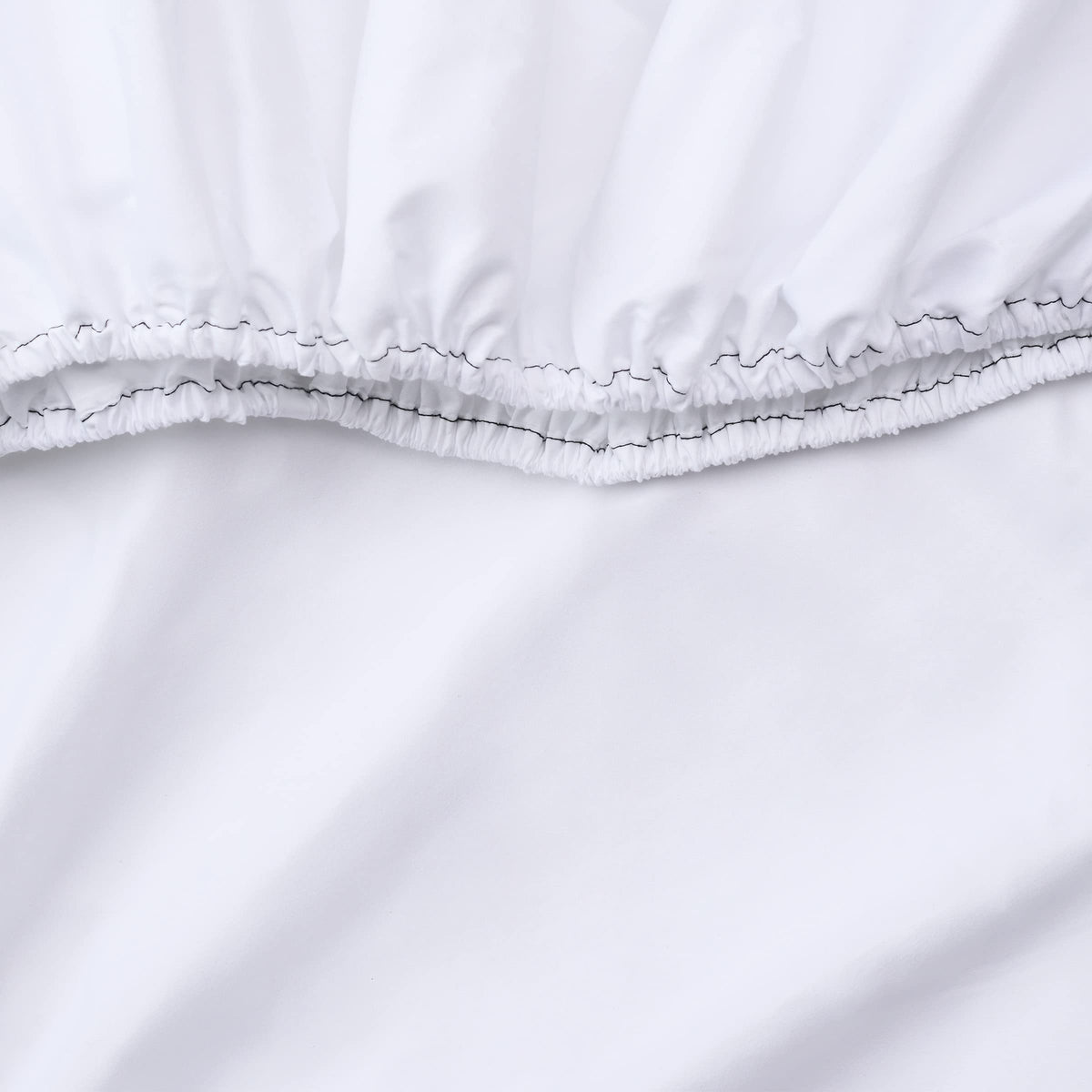 Arkwright Bulk Twin XL Fitted Bed Sheets - Pack of 6, 100% Cotton Sateen Bottom Sheet only with 12" Deep Pocket, Extra Soft Bedding Essentials for Hotels, Guests, and Vacation Rentals, White