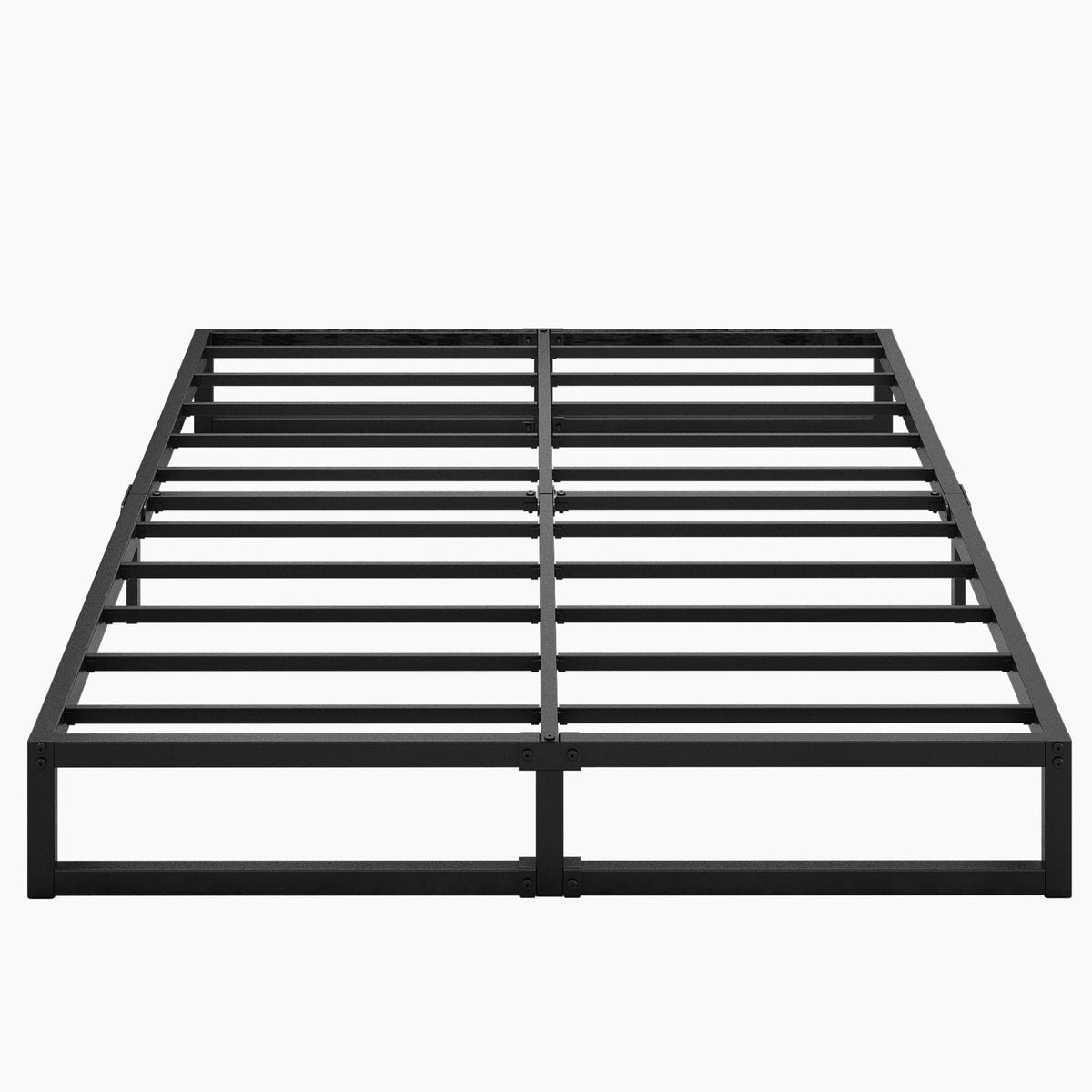 Lutown-Teen 9 Inch Queen Size Bed Frame Heavy Duty Steel Slat Support Metal Platform Queen Bed Frame No Box Spring Needed, Easy Assembly, Black