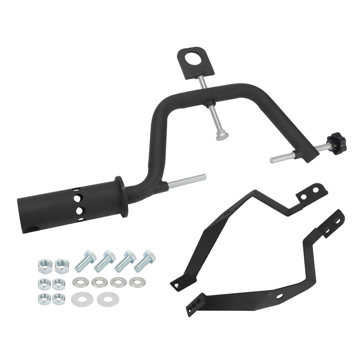 motoparty Universal Transmission Holding Fixture for Dodge Chrysler GM Ford, Heavy Duty with Hoist Hook, Fits 2-3/8" Post Engine Stands
