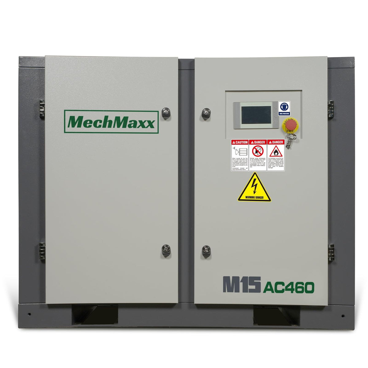 MechMaxx 15HP Rotary Screw Air Compressor – 45 CFM, 116 PSI, 460V 3-Phase | Industrial-Grade, M15AC460