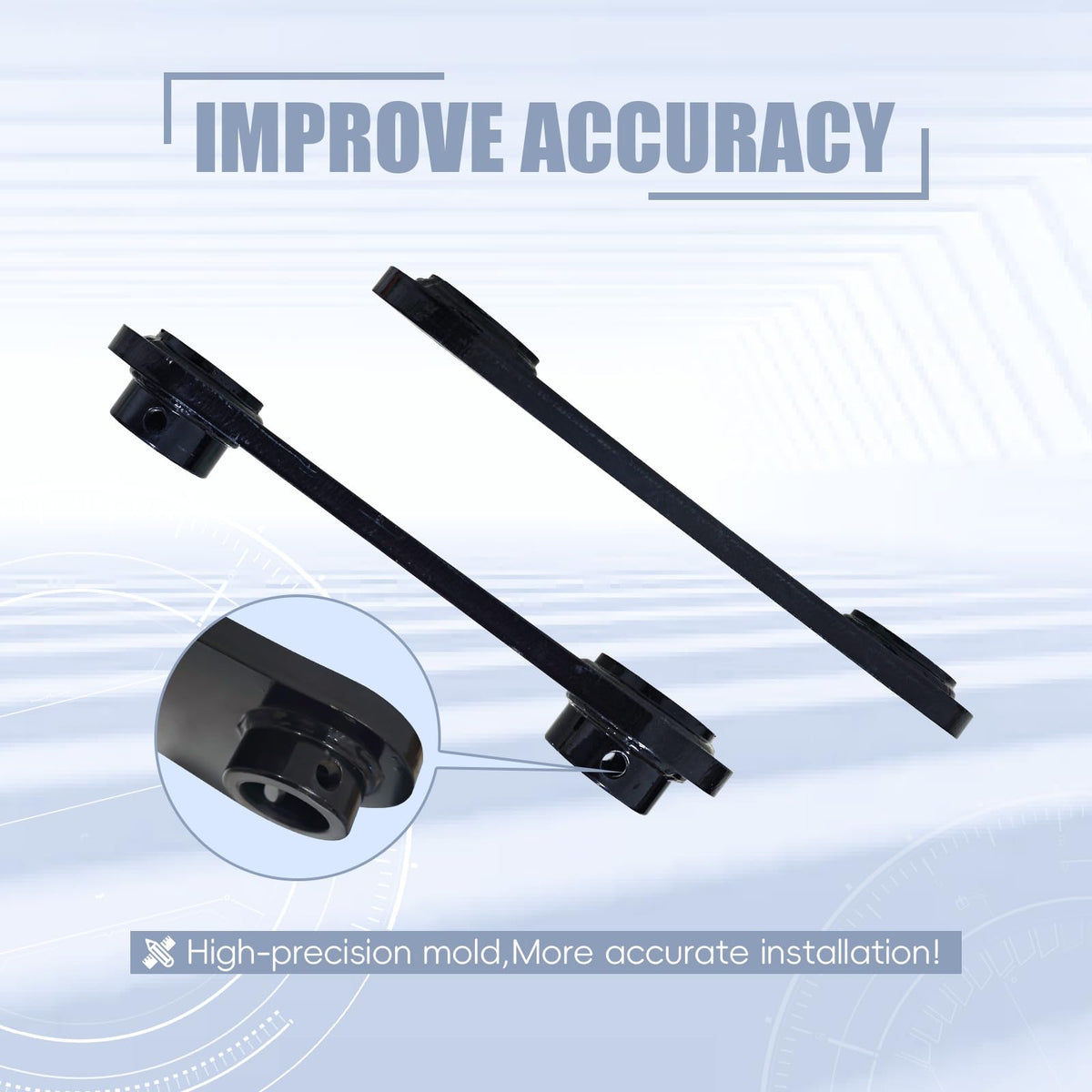 A Pair of Barrel Attachment Lugs Welded to 45mm 10-1/4" C-C are Suitable for The Caterpillar CAT 305 305.5 306 mini Excavator