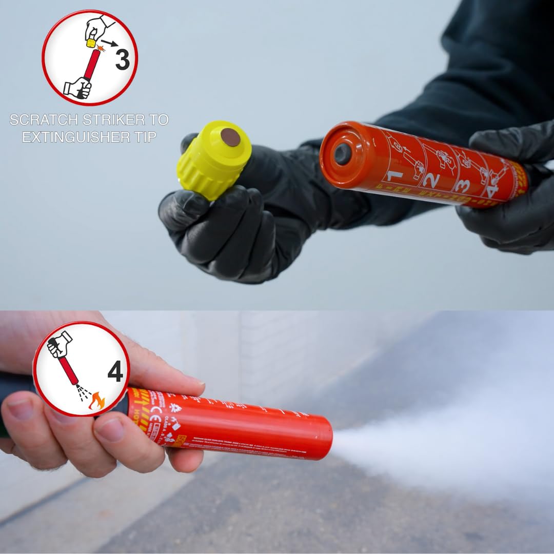 Element E50 | Compact Fire Safety Stick – Extended Discharge | Portable, Lightweight, Easy-to-Use | Model E50 | 1 Pack