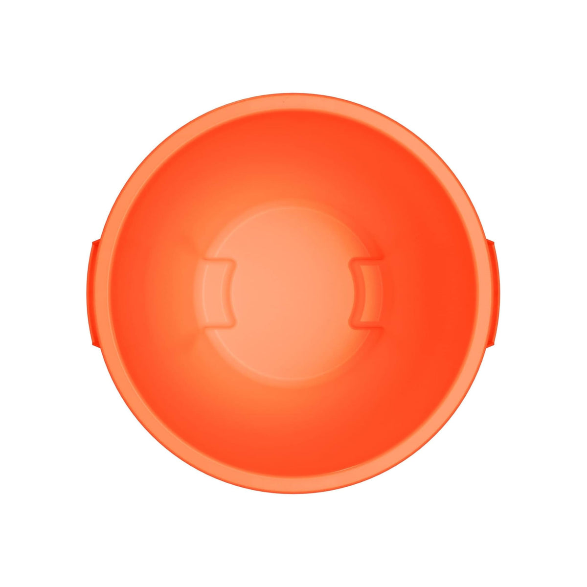 SPARTA Bronco Waste Container Trash Container, Round Trash Bin for Disposal, 10 Gallons, Orange, (Pack of 6)