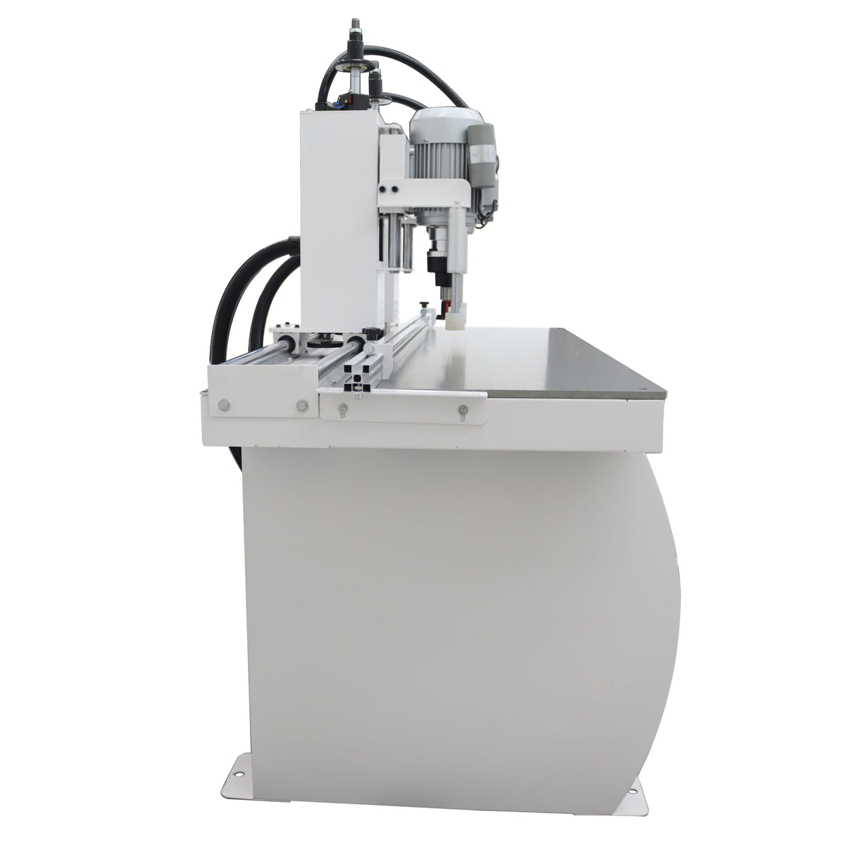 TECHTONGDA Hinge Boring Machine Woodworking Hole Drill Wood Electric Pneumatic Hole Puncher 0-2inch Drilling Depth Double Heads 45-9.5