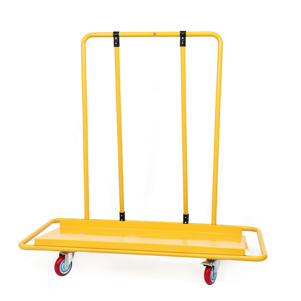 FULUPET Heavy Duty Drywall Sheet Cart, 3000 lbs Capacity Professional Panel Dolly,45.6"x 21.5" Deck and Industrial Swivel Casters, Rolling Wallboard and Plywood Trolley for Construction, Warehouse