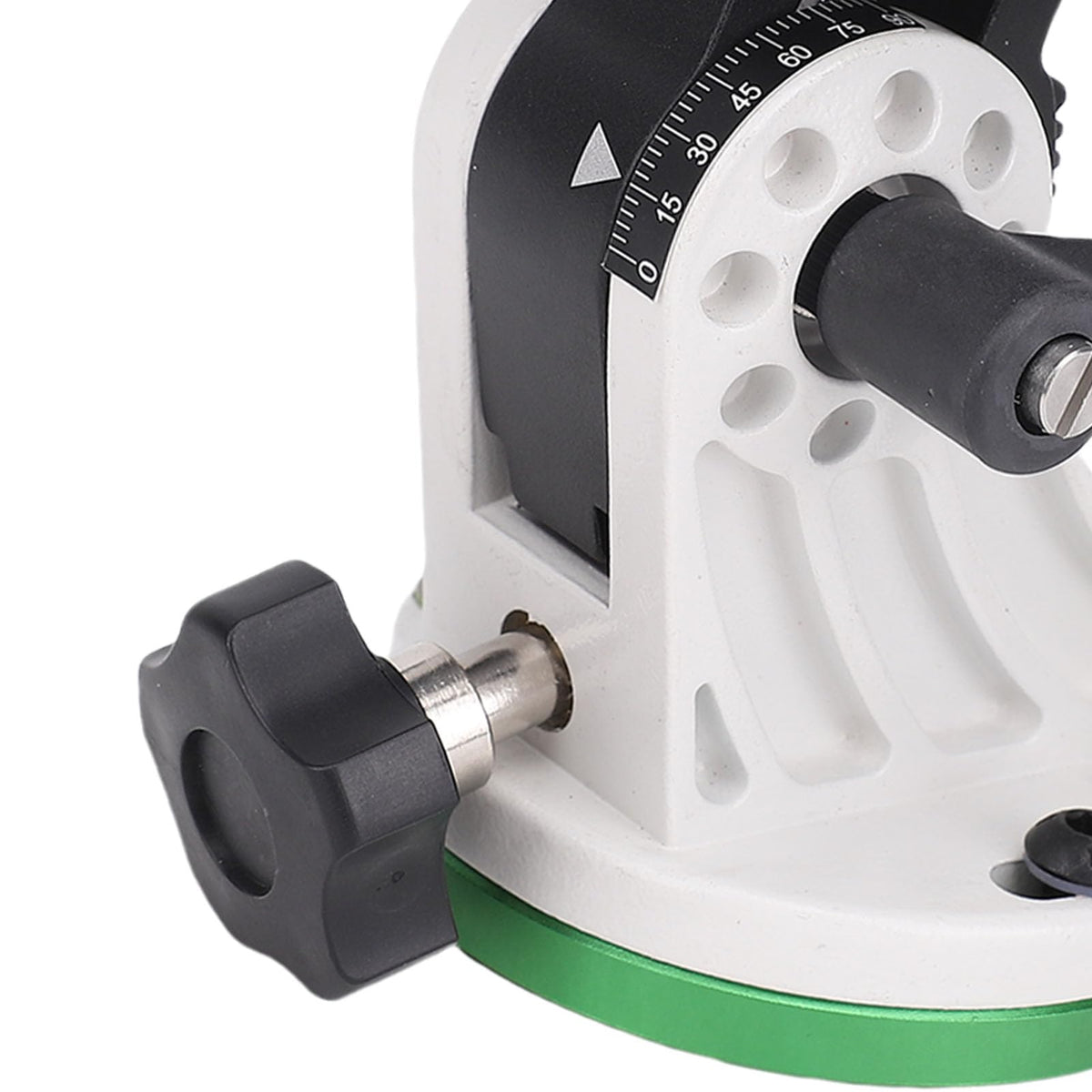 Sanpyl Telescope Mount, Latitude Adjustment Seat for SkyWatcher & Star Field, Aluminum Alloy Equatorial Wedge Instrument Latitude Base, Telescope Accessory (Green and White)