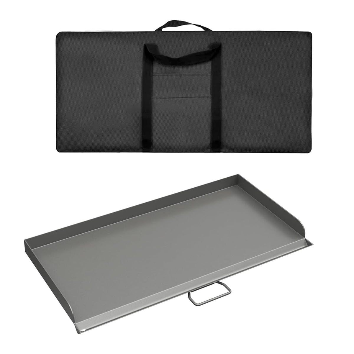 Professional 16x38 in Flat Top Steel Griddle for Camp Chef GB90D, TB90LW,Fry Griddle Accessories for Camp Chef 3 Burner Propane Stove Grill, 1 Carry Bag