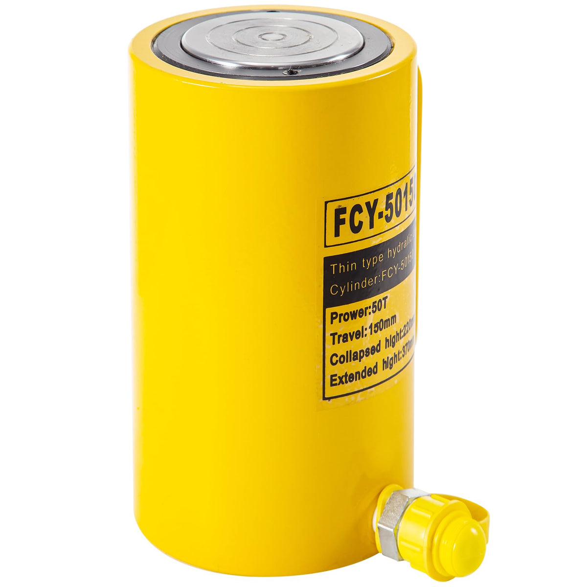 Mophorn 50T 6In Stroke Hydraulic Cylinder Jack Solid Single Acting Hydraulic Ram Cylinder 150mm Hydraulic Lifting Cylinders for Bending, straightening and Pulling on Trucks, Tractors and Heavy equipm