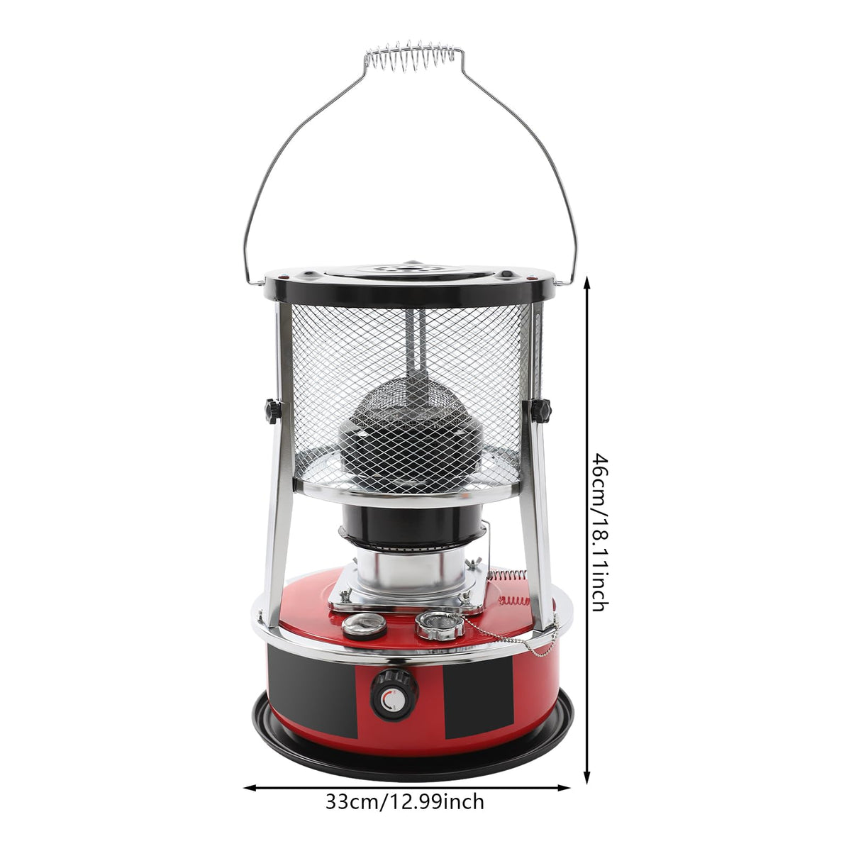 Kerosene Heaters, Portable Kerosene Space Heater W/Cotton Wick, 8000 Btu & Adjustable Height For Garages, Poorly Insulated Rooms, Outdoor Work Areas.
