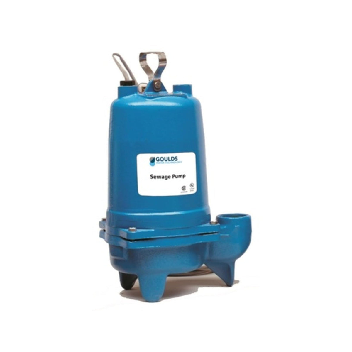 Goulds WS0311B Submersible Sewage Pump, 1/3 HP, Single Phase, 115 V, 10.7 Max Amps
