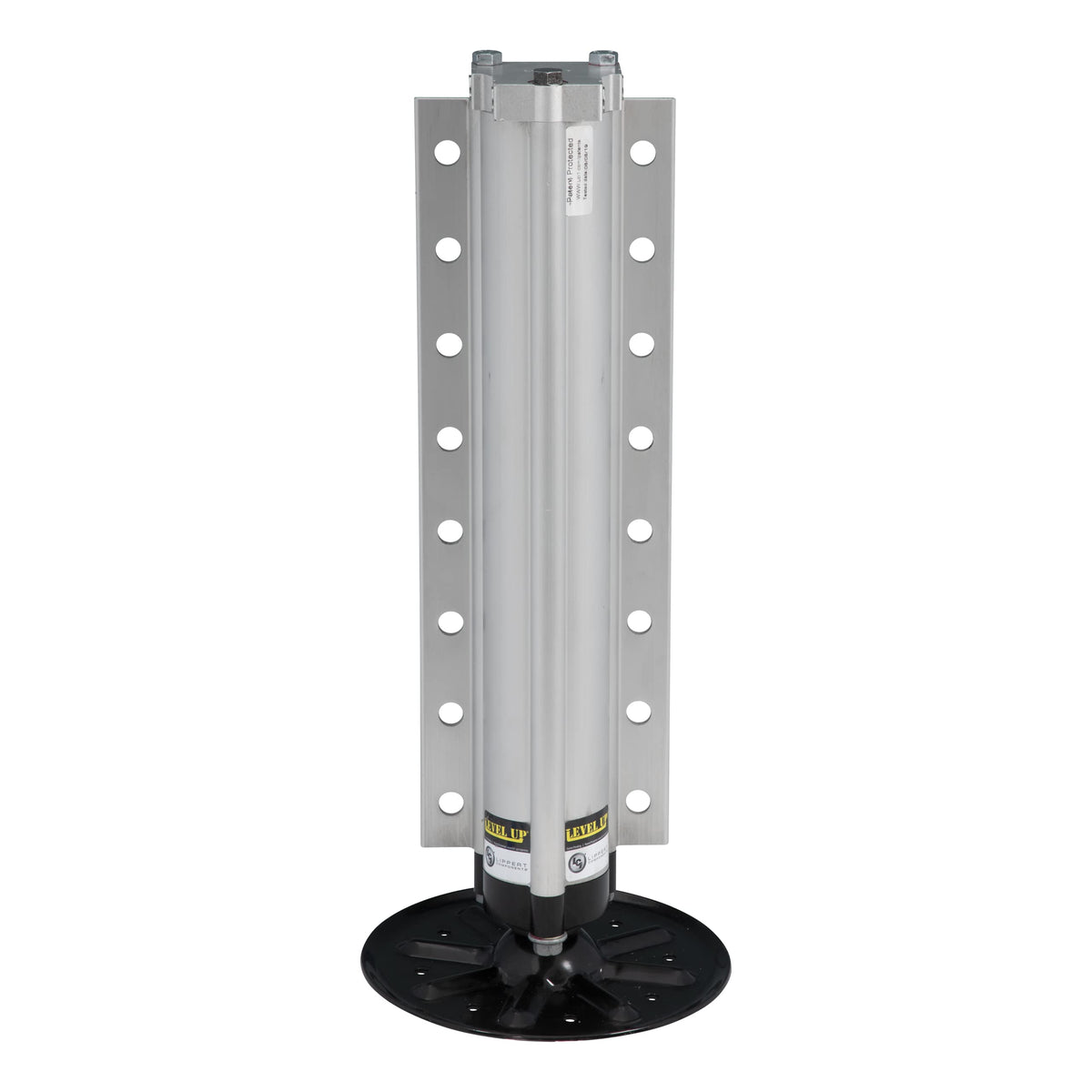 Lippert Aluminum Hydraulic Leveling Jack Assembly with 14,000-lb. Weight Capacity, Universal Fit, 9" Footpad, Easy Installation - 2365601