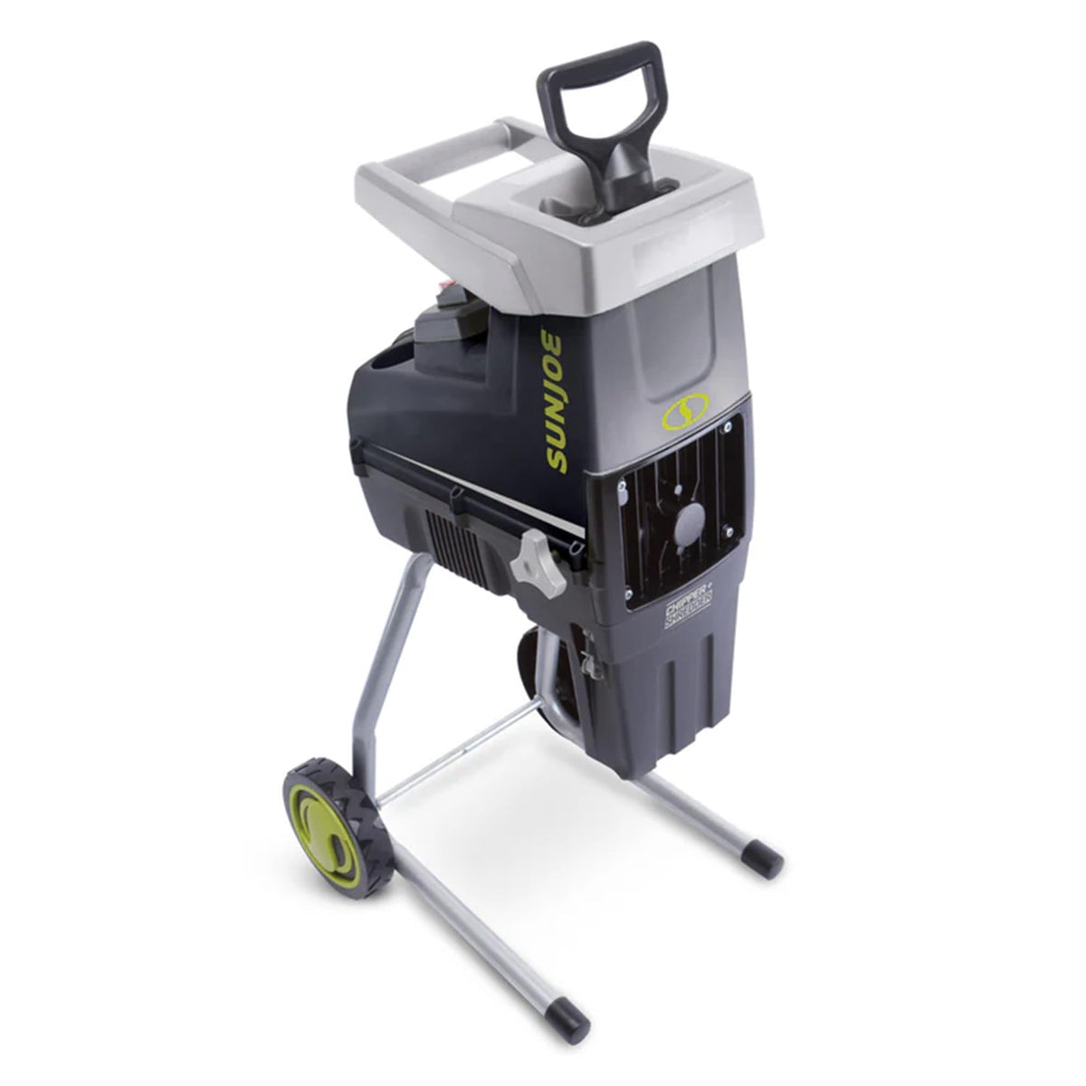 Sun Joe Wood Chipper Shredder and Waste Shredding Machine w/Collection Bag, 1.7-Inch Cutting Diameter, 15-Amp Motor - Portable Electric Equipment, Lawn Care CJ603E