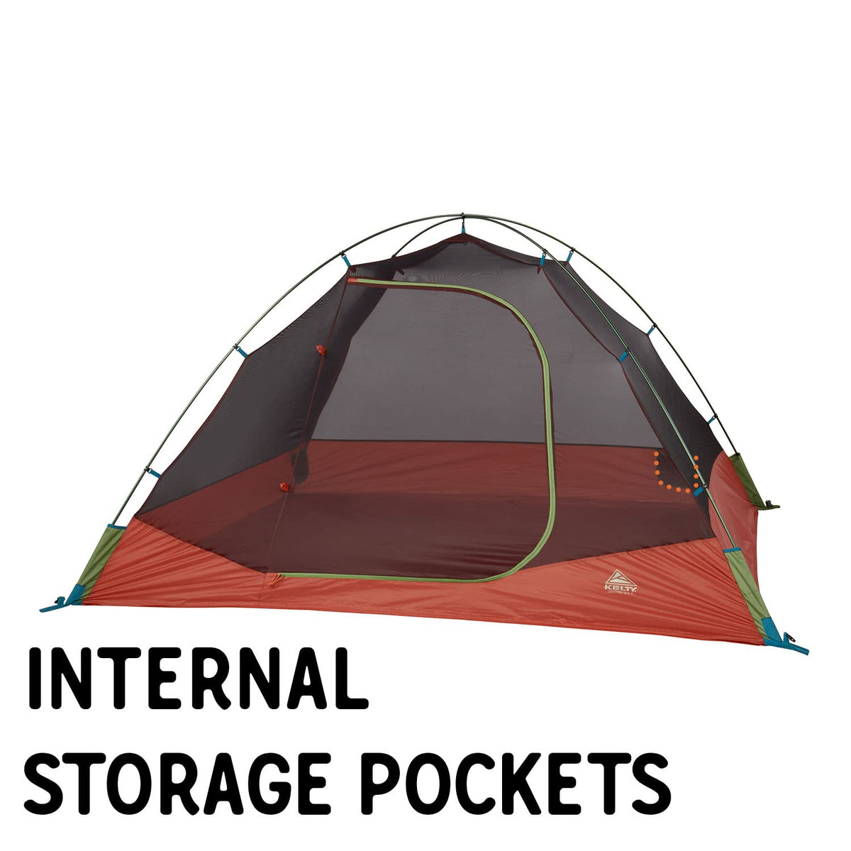 Kelty Discovery Trail Backpacking Tent, Lightweight and Easy to Setup Backpacking Shelter with 2 Aluminum Poles, Single Door Single Vestibule, Stuff Sack Included
