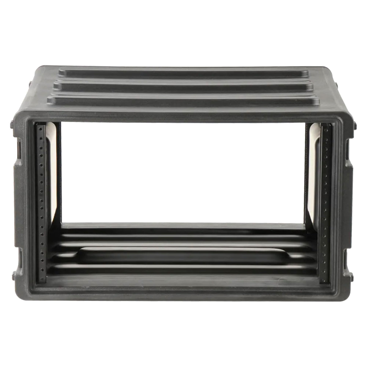 SKB 6U Roto Rack Case - Durable Polyethylene Gear Protector, Stackable, Waterproof with Twist Latches & Rubber Feet for Musicians, DJs, and A/V Equipment - Secure Transport & Storage Solution