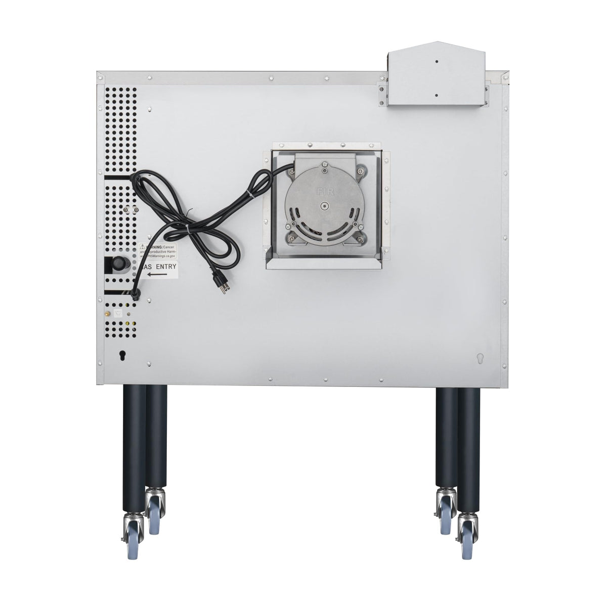 KoolMore 38 in. Full-Size Single Deck Commercial Liquid Propane Convection Oven 54,000 BTU with Casters in Stainless-Steel(KM-CCO54-LPC)