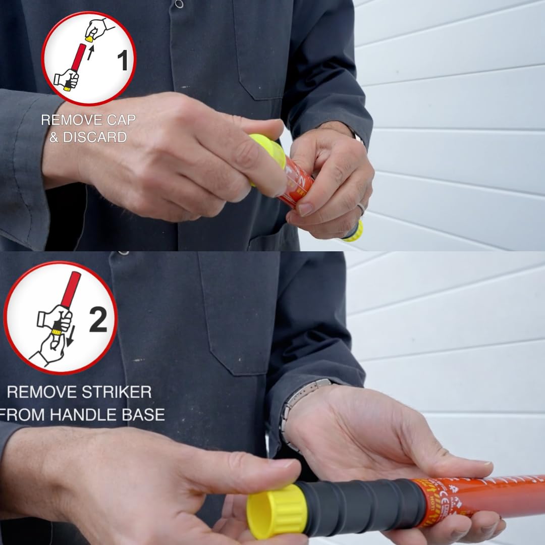 Element E50 | Compact Fire Safety Stick – Extended Discharge | Portable, Lightweight, Easy-to-Use | Model E50 | 1 Pack