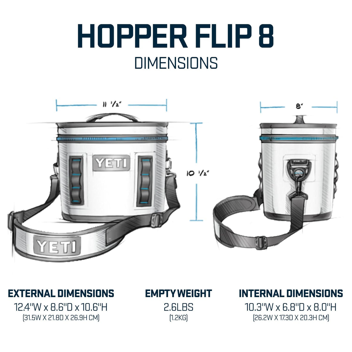 YETI Hopper Flip 8 Portable Cooler, Firefly Yellow