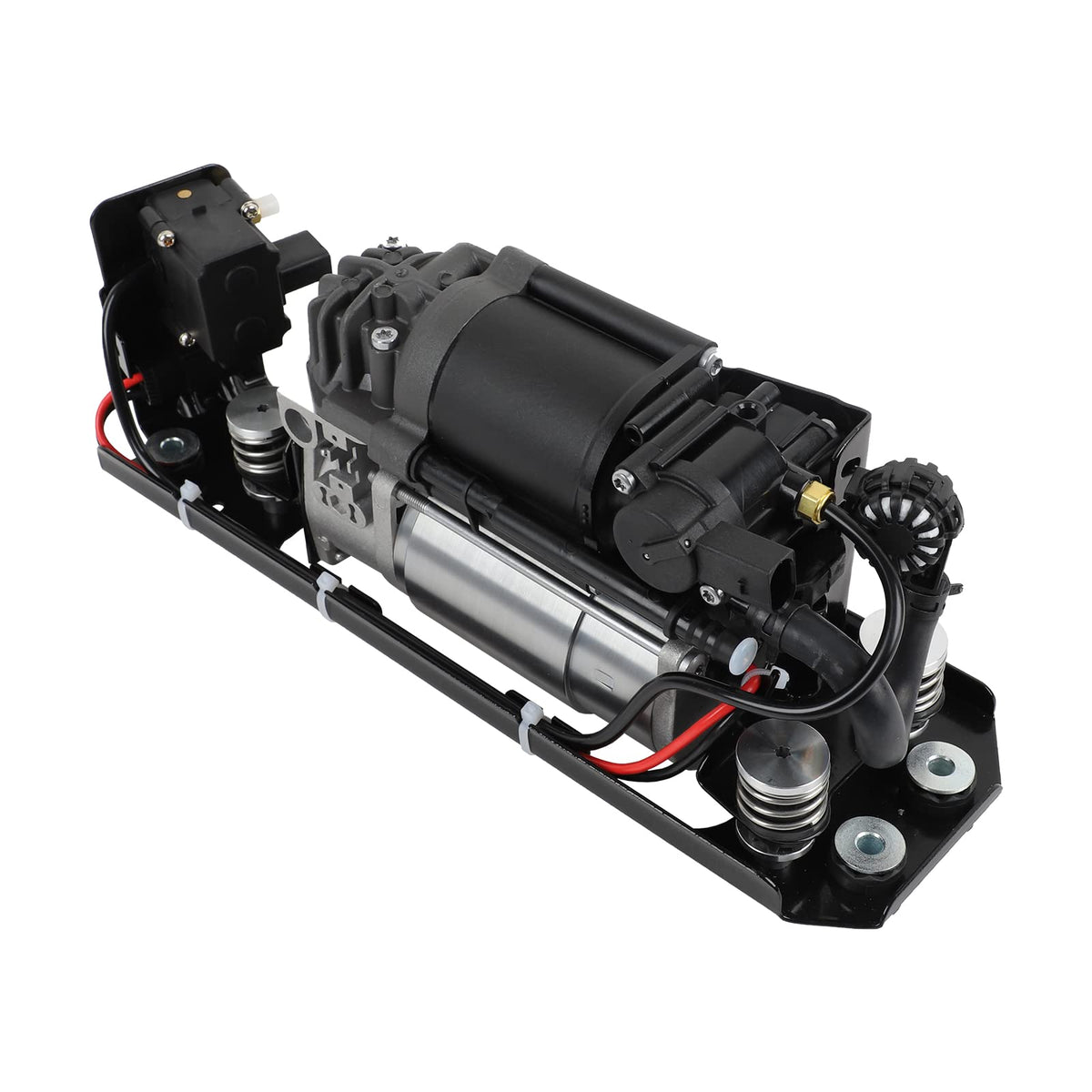 RXLUCKIES Compatible with Air Suspension Compressor BMW 37206789450 F01 F02 F04 F11 535i 550i 740i 740Ld 750i 760Li Alpina B7（Compressor+Bracket+Valve Block）