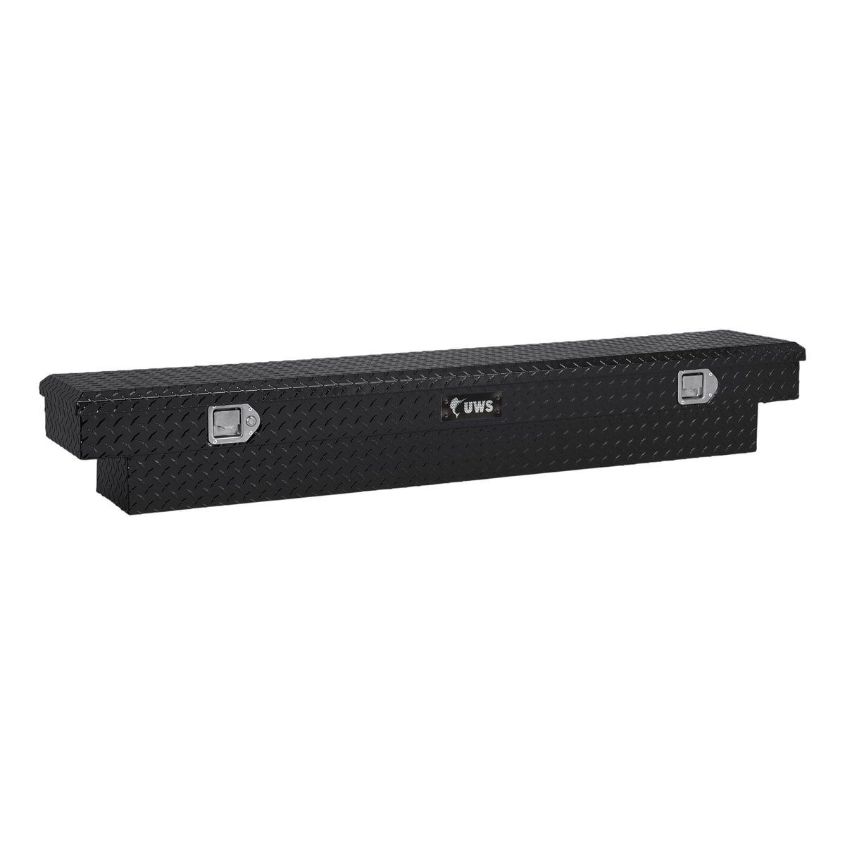 UWS EC10252 60-Inch Gloss Black Heavy-Wall Aluminum Slim Truck Tool Box, RigidCore Lid