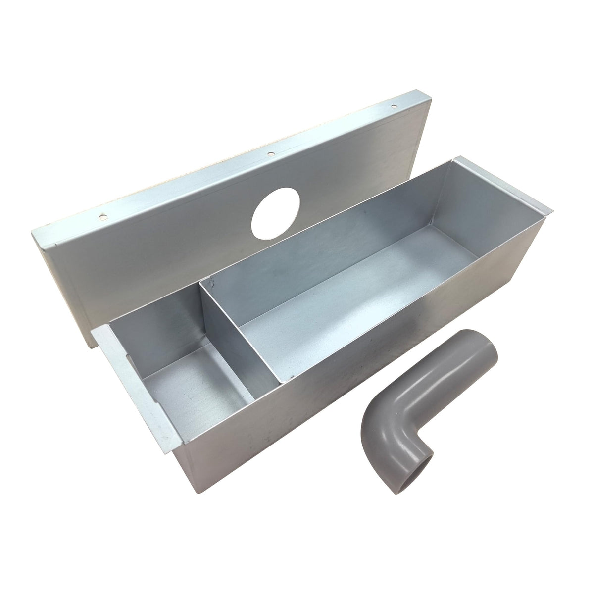 Grease Box for Restaurant Canopy Hood Exhaust Fan Galvanized Sheet Hood Accessories for Restaurant (4 Pack)