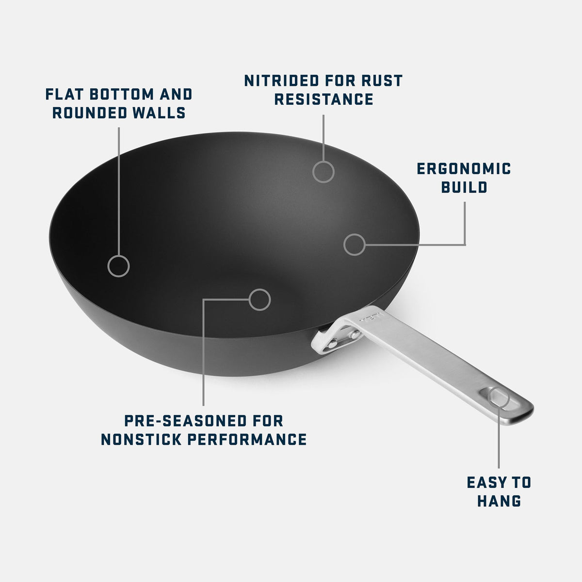 YETI Carbon Steel Skillet 10" - Pre-Seasoned Nonstick, Rust-Resistant, Use on Stovetop, Oven, Grill, or Campfire