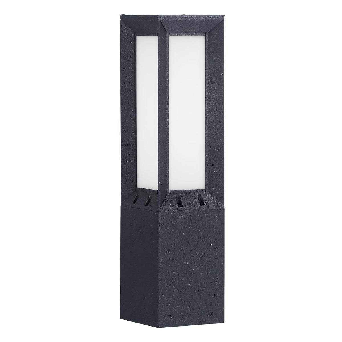 Linkmoon Solar Pathway Lights Outdoor, 23.6" Landscape Path Lights, IP65 Waterproof Bollard Light, Dusk to Dawn Solar Lamp Path Light, 3000K Commercial Pathway Lighting for Driveway Walkway Lawn Patio