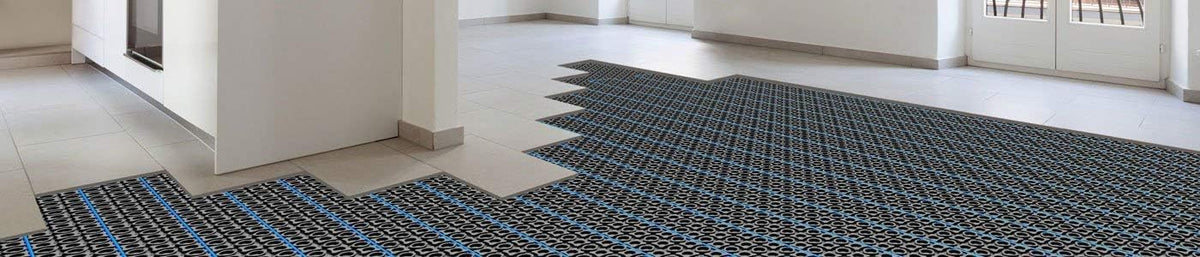 SunTouch HeatMatrix Uncoupling Anti-Fracture Membrane Mat with One-Ply Non-Woven Fleece for WarmWire Heating Wire System Installation, 161 Sq Ft, Gray, Vapor Management, Crack Isolation, Waterproofing