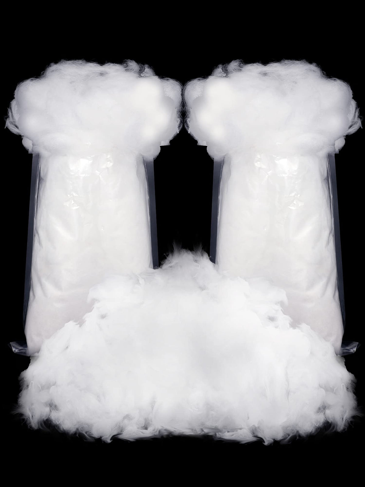Riakrum Fake Snow Decor Fiber Artificial Snow Cotton Snow Fluffy Indoor Decoration for Winter Mantle Christmas Decoration(120 g)