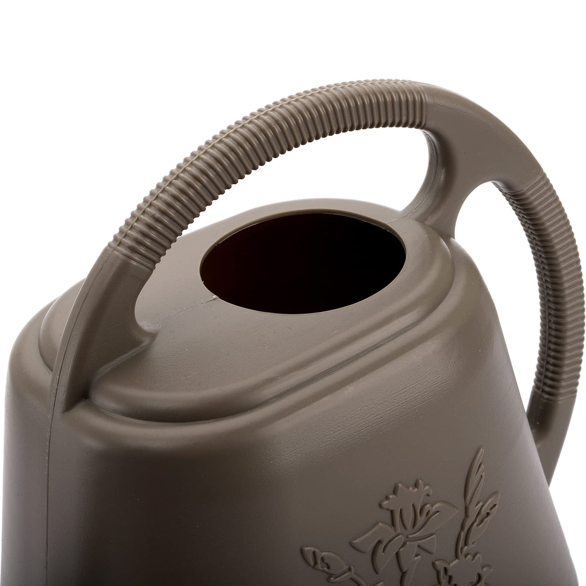 Fasmov 1-Gallon Plastic Watering Can with Comfortable Handle, Garden Watering Cans Long Spout for Indoor Outdoor Watering Plants, Gray