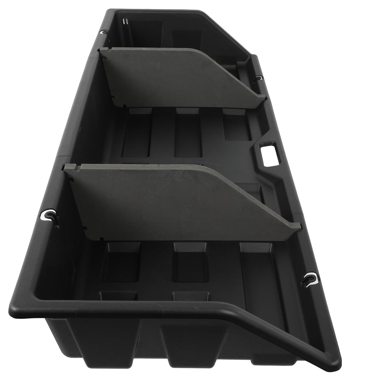 SCITOO 56" PP|Plastic Truck Bed Tool Box,Heavy Duty Crossover Storage for Most Full Size Pickups,Lockable Weatherproof Chest,Fits 56"WX10"DX10"H Truck Beds,Easy Access to Load and Unload