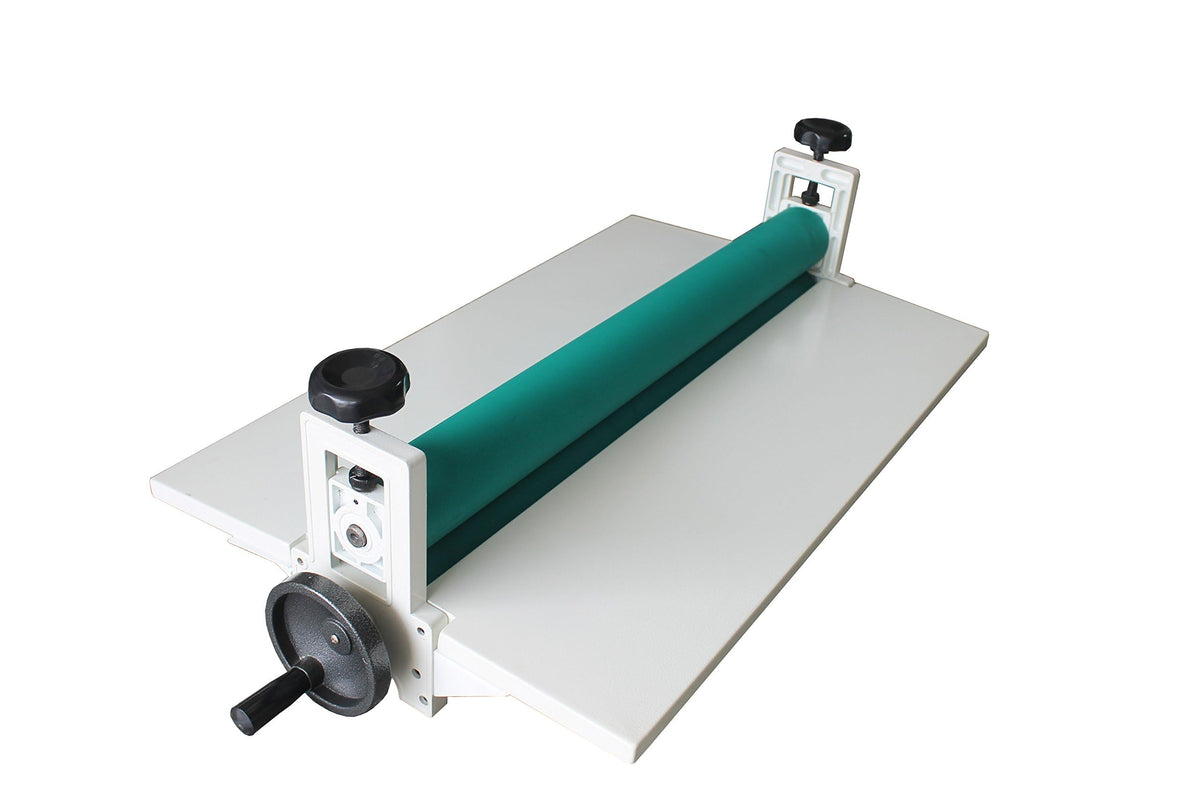 INTBUYING Cold Lamination Kit, Manual Cold Roll Laminator and 36 Inch Manual Rotary Paper Trimmer with Luster Vinyl Cold Lamination Film