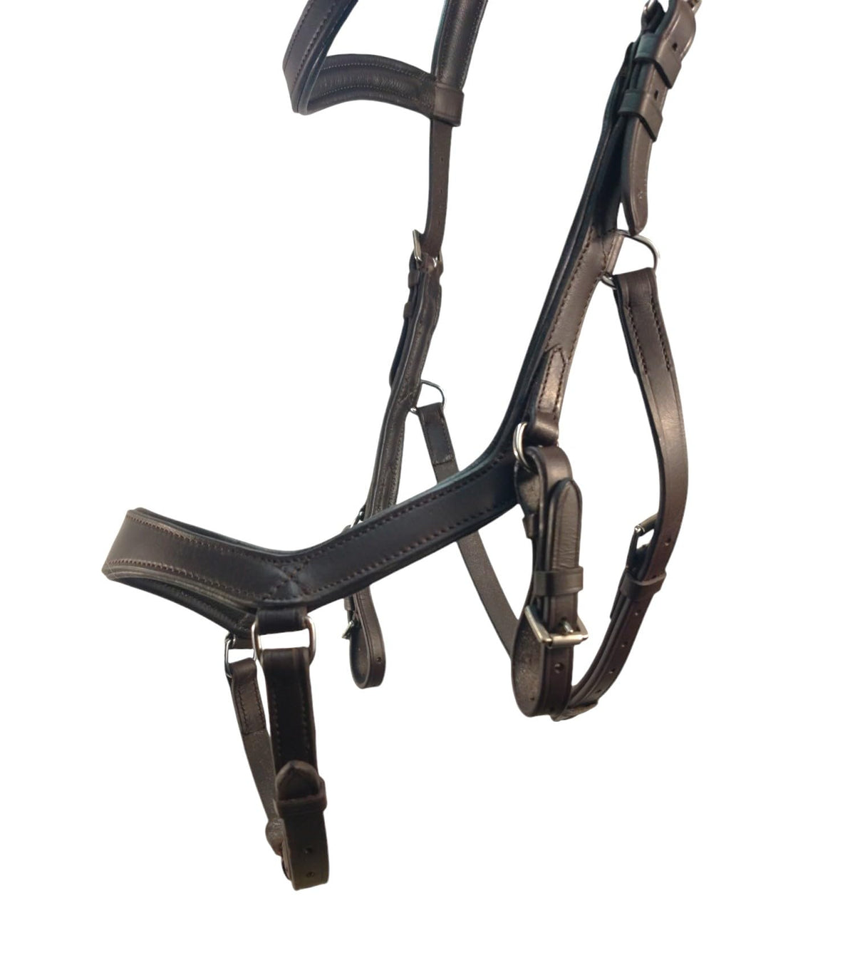 Bello-Equine Pressure Relief Comfort Ergonomic Horse Bridle Havana Brown | Ergonomic | Comfortable | Durable (Bridle + Leather Reins, Full/Horse)