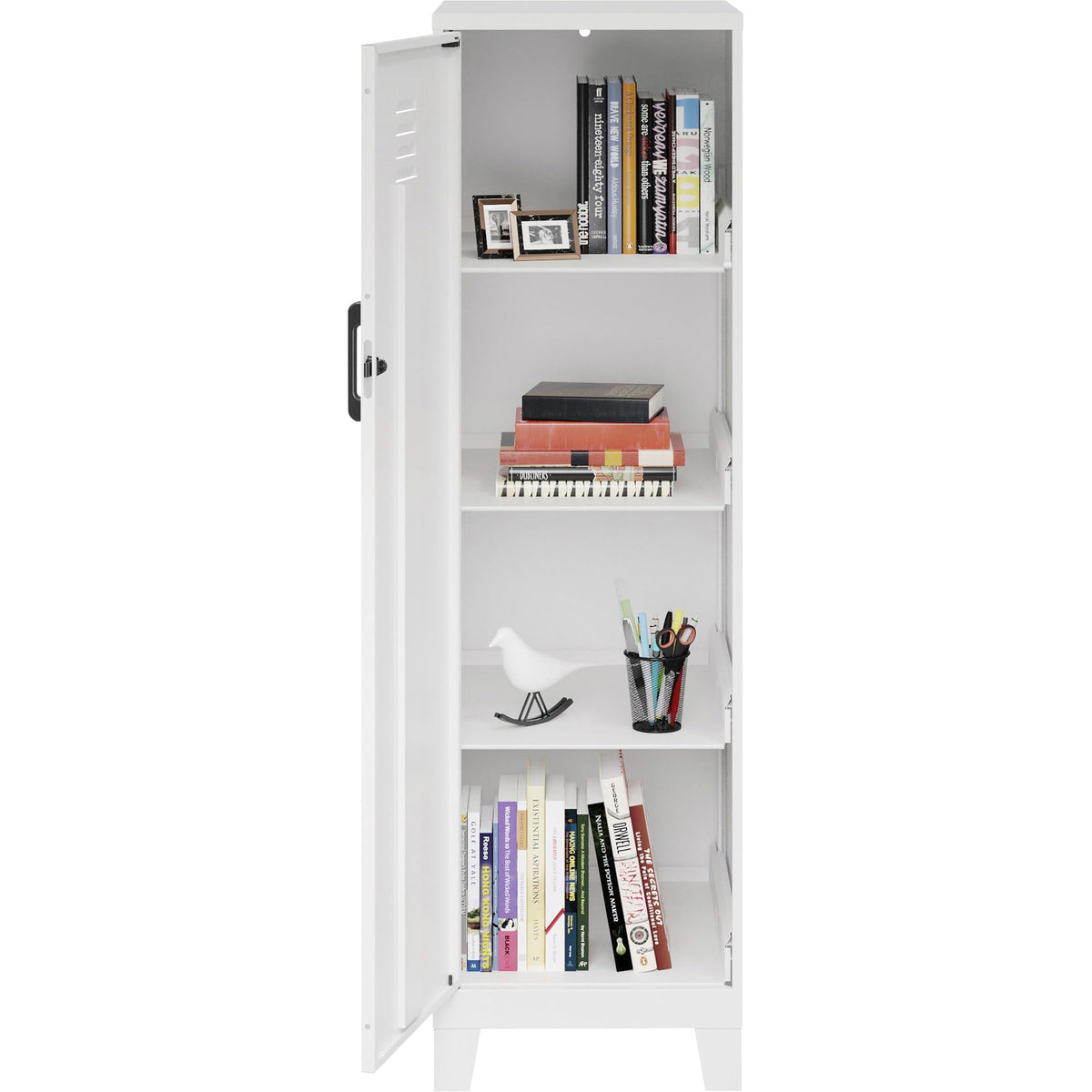 NuSparc Lorell LYS SOHO Locker, 4-Shelf, White