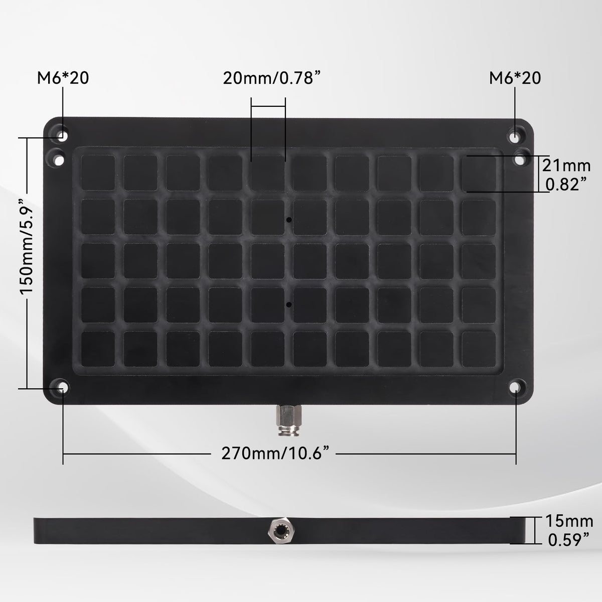 3018 Vacuum Table for CNC Series 3018 Pro Max, 3018 Pro Ultra, Workholding Suction Table Set for Engraving and Milling. Area: 300x180x15mm