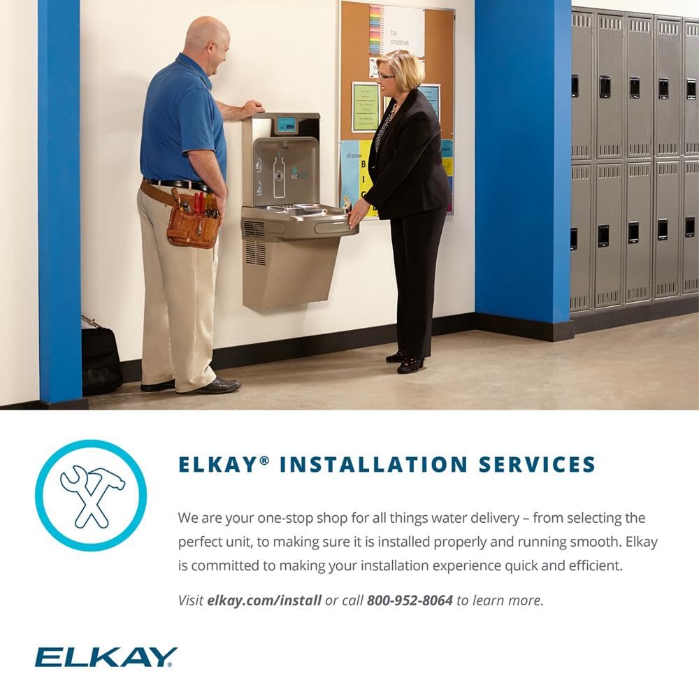 Elkay LZWSSM EZH2O Surface Mount, Filtered, Bottle Filling Station, Non-Refrig.