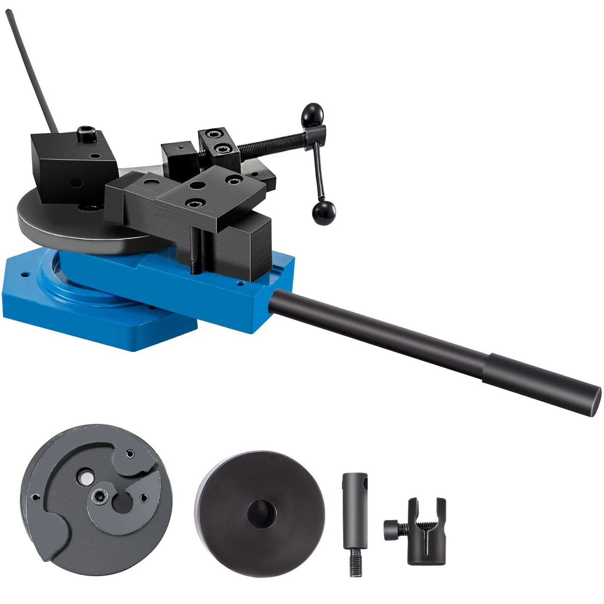 VEVOR SBG-40 Manual Bender High-Hardened Steel Scroll Bender Combination of Scroll Radius and Angle Bending Universal Metal Rod Bender For Steel Brass Cooper Aluminum