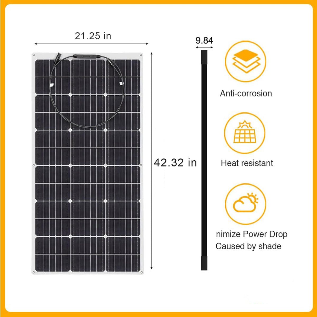 XINPUGUANG Solar Panel 12V 200W System Kit 100W Flexible Solar Panel Monocrystalline Battery Charger with Extension Cable 20A Charge Controller Power for RV Boat Cabin Car Trailer(200W-1)