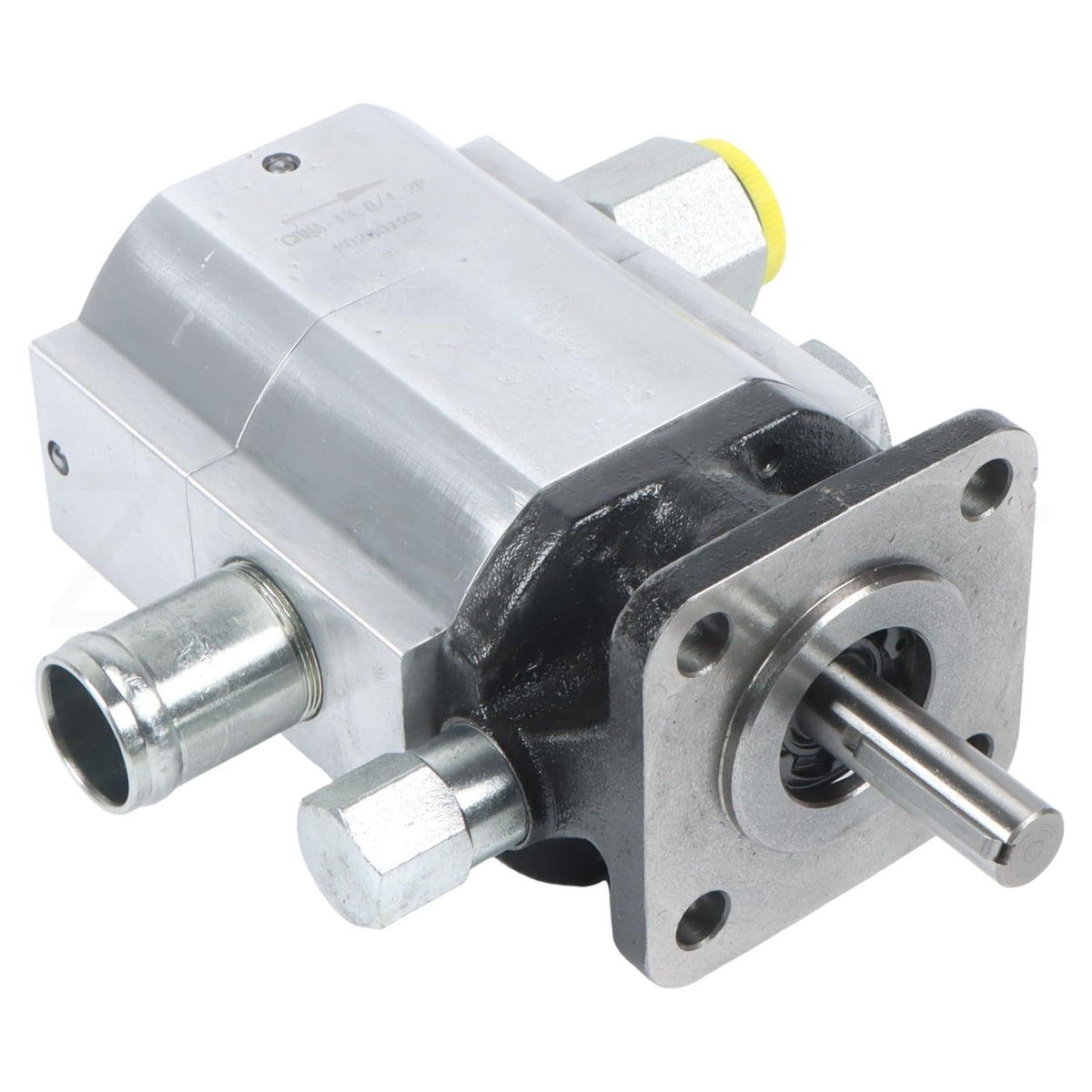 Zachager Hydraulic Log Splitter Pump Kit - 16 GPM 2-stage pump, coupler, mount and hardware - 1" inlet, 1/2" NPT outlet, 3600RPM, 4000 PSI, for small engine log splitters