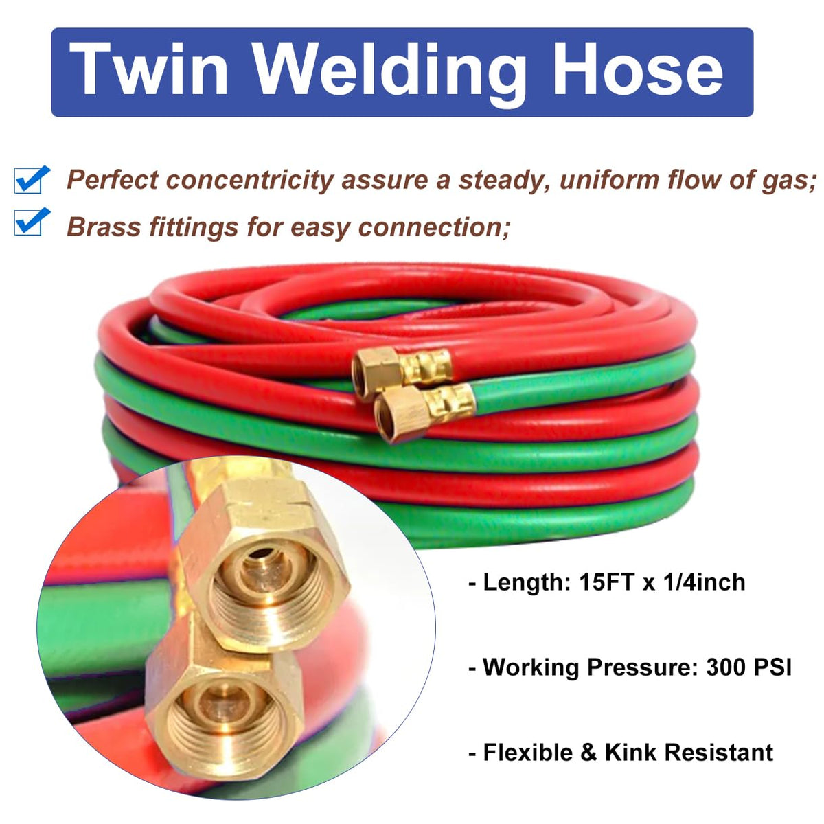 Cutting Torch Set Oxy Acetylene Torch Kit, Portable Gas Cutting Torch and Welding Kit with Acetylene Oxygen Gas Regulator Gas Hose Welding Glasses Storage Case and Accesseries