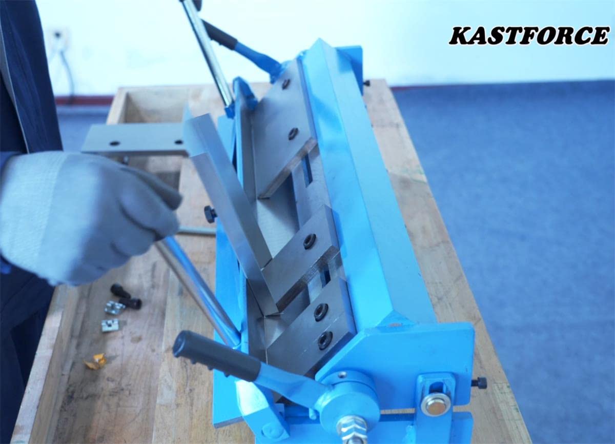 KASTFORCE KF5006 Box and Pan Brake Sheet Metal Folder Bending Brake Metal Forming Machine Max Capacity 24 Inch (610mm) 20 Ga (1.0mm) with 5 Fingers 0-135 deg