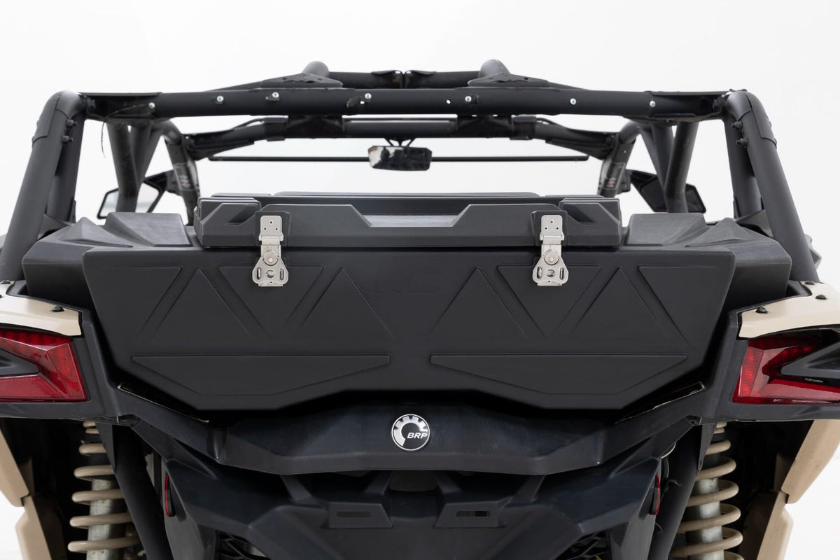 Rough Country Rear Bed Cargo Box for Can-Am Maverick X3 (2 & 4-Seat Models) - 45-Gallon Storage Capacity, Watertight Seal, High-Impact UV-Resistant, Lockable Latches