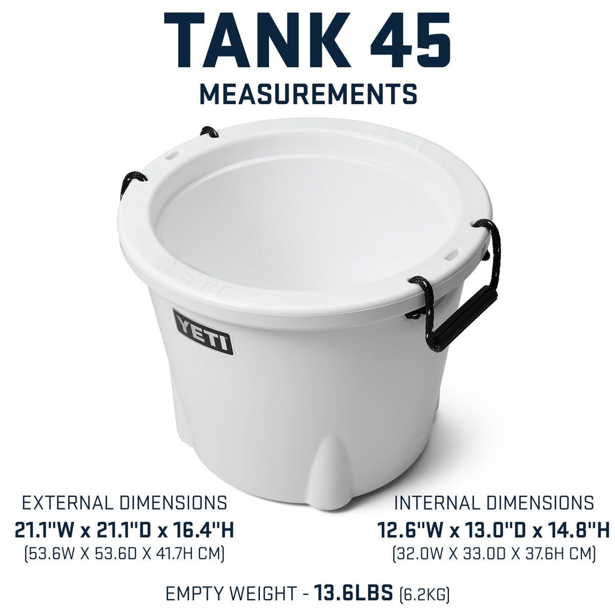 YETI TANK 45 Bucket Cooler, White