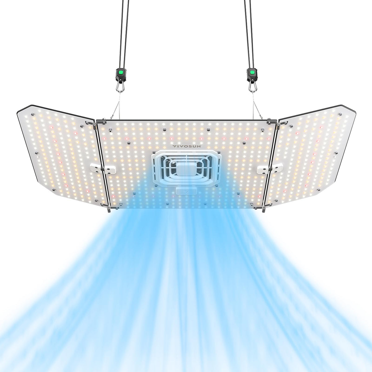 VIVOSUN AeroLight Wing AW200SE, LED Grow Light 200W with Integrated Circulation Fan, Compatible with App, Used with Growhub Controller E42A/E25 to Achieve More Functions for 2x4/3x3 Grow Tent