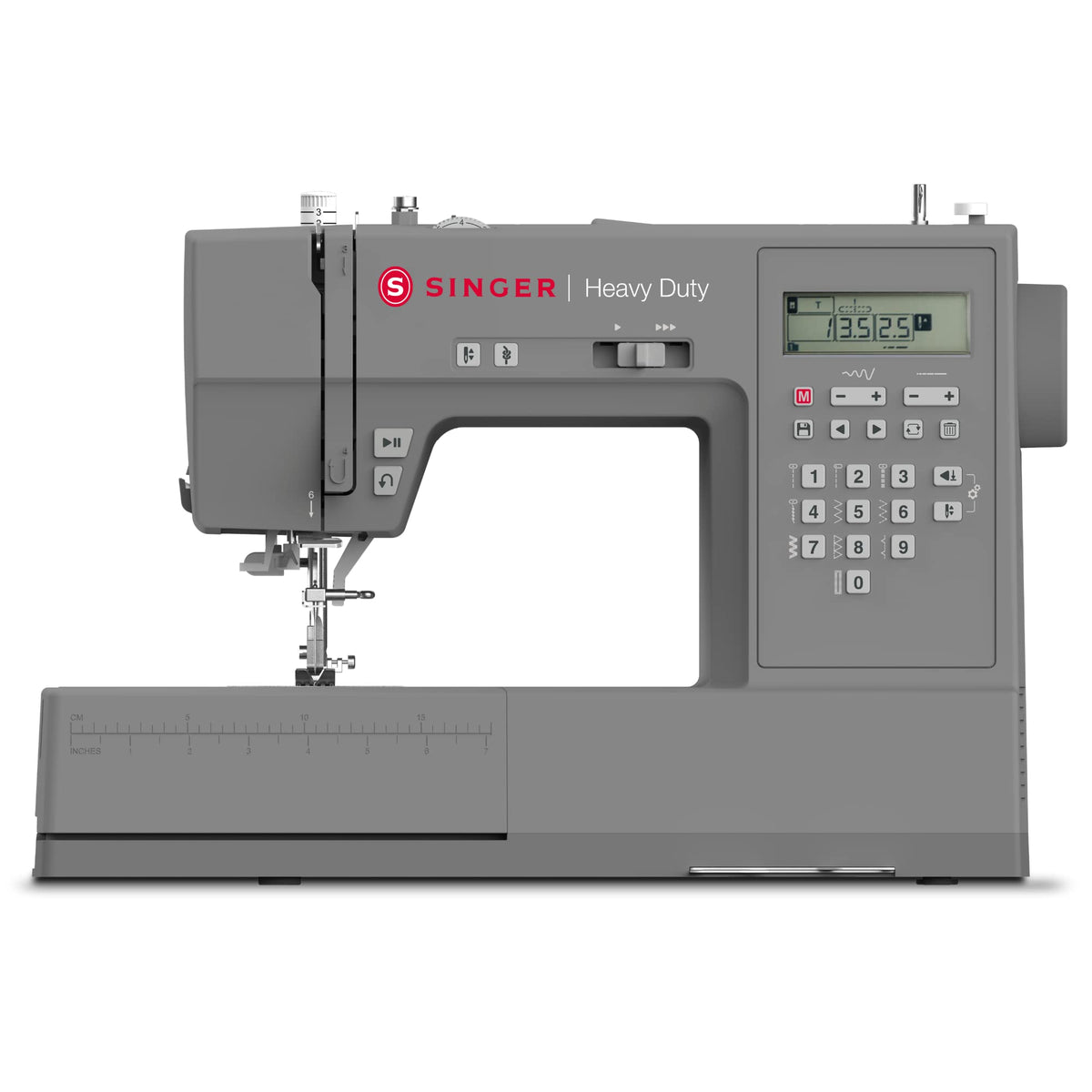 SINGER Heavy Duty 6700C Computerized Sewing Machine with Accessory Kit | Strong Motor with Enhanced Piercing Power, 411 Stitch Applications, LCD Screen, Full Metal frame & 1-step Buttonhole