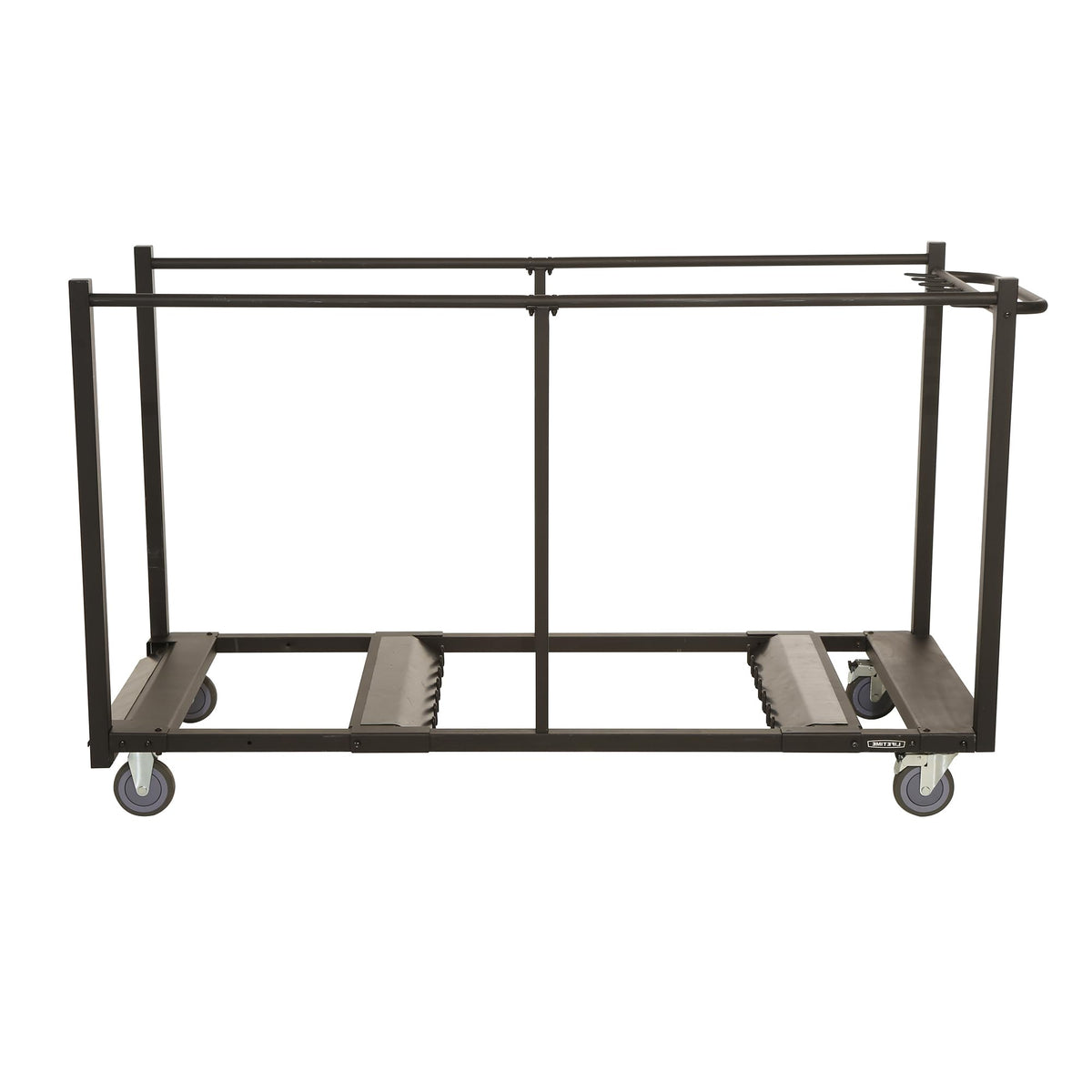 LIFETIME 80193 Sand Finish Table Cart with Heavy Duty Steel, Black