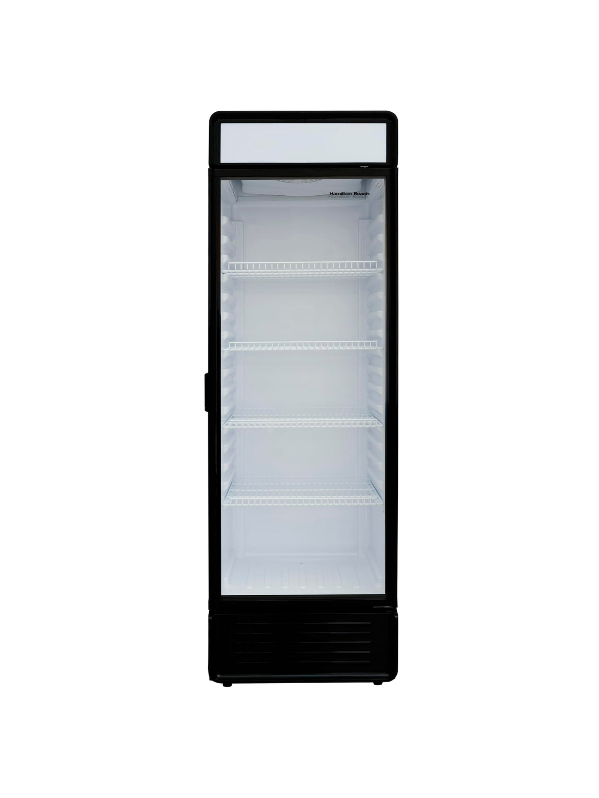 Hamilton Beach, 13.3 Cu. Ft. Commercial Glass Door Display Merchandiser Refrigerator Cooler, ETL, Black